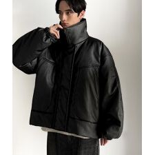 Javaジャバコラボ》寒さ知らずの防寒力！高級感あふれる中綿フェイク 
