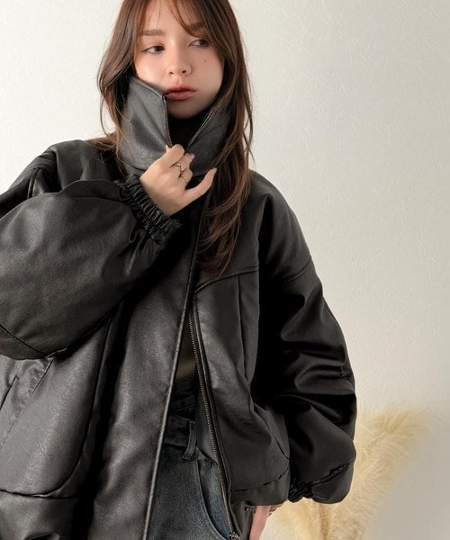 JaVa ジャバコラボ》寒さ知らずの防寒力！高級感あふれる中綿フェイク