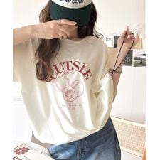 ただのTシャツじゃありませんっ！前後2way裾ドロストフルーツグラフィックTシャツ