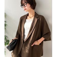 【Classical Evon】さらりと整う、余裕。リネンタッチジャケット（セットアップ可）