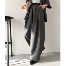 【Classical Evon】リネンライクインタックコクーンパンツ（セットアップ可）