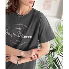 《JaVaジャバコラボ》刺繍とプリントが織りなす唯一無二のデザイン。綿100％おさかな刺繍Tシャツ