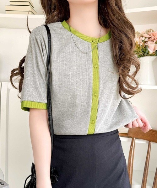 [�}���C]�g�����h�̔z�F�ŁA�f���钅�񂵃g�b�v�X���O��2way �o�C�J���[���u�J�[�f�B�K���g�b�v�X(����)/�N���V�J���G���t�iClassical Elf�j �O���[