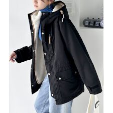 クラシカルエルフ(Classical Elf)の1枚でいいとこどり♪ボアライナー付き3wayハイブリッドマウンテンパーカー(ライナー取外し可)