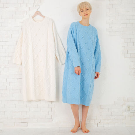 ケーブル編みニットジャガード もこもこワンピース あたたかさ ぎゅっと ポール ジョー パリス Paul Joe Paris ファッション通販 マルイウェブチャネル Ca000 399 57 01