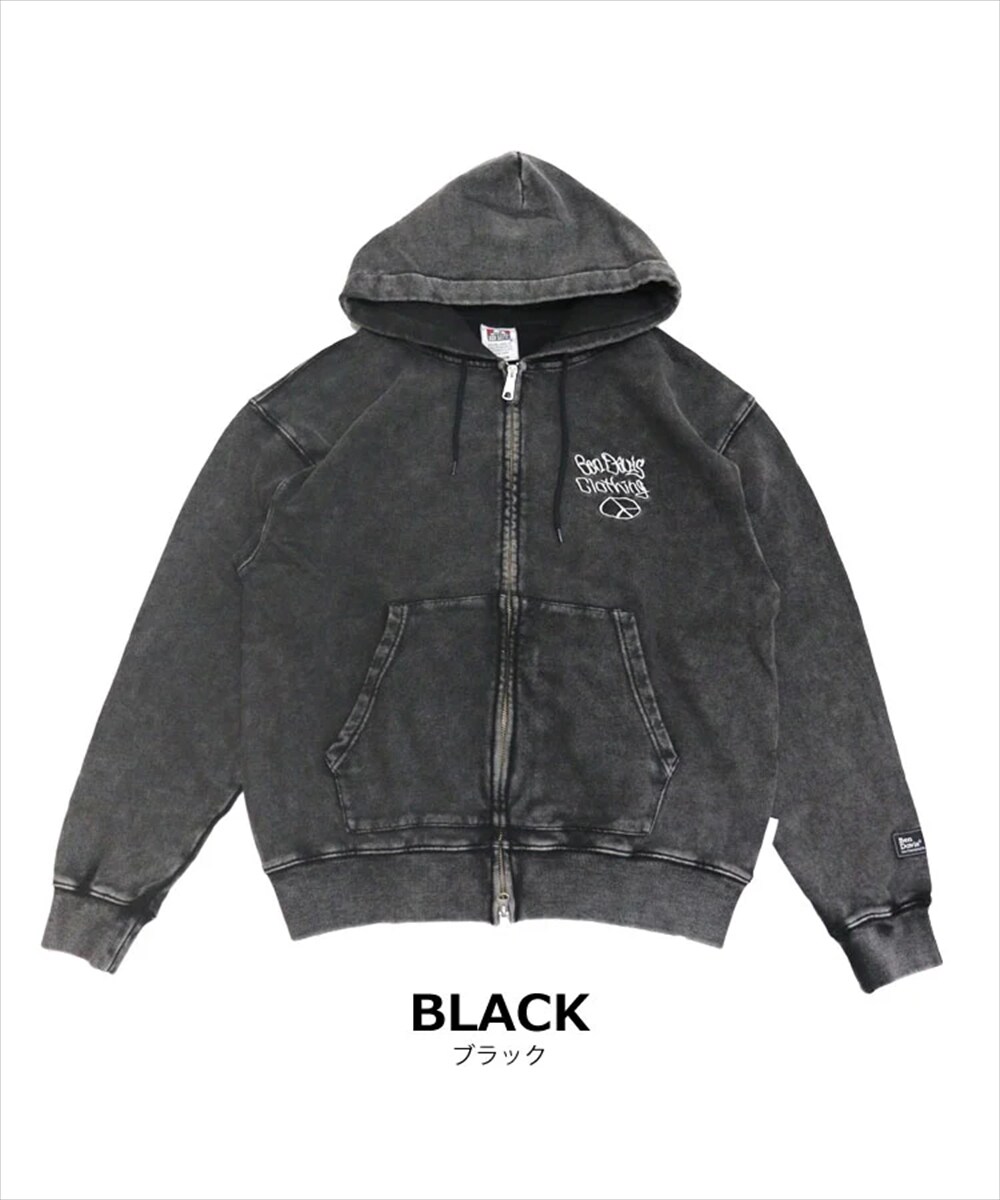 ヴィンテージスウェット　フーディー BEN DAVIS（ベンデイビス）】DEPARTMENT FADED ZIP HOODIE
