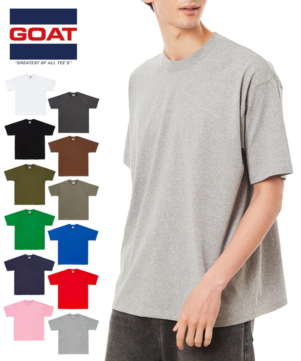 GOAT グレー Tシャツ 半袖 GOAT】SHORT SLEEVE TEE 7oz (半袖Tシャツ7オンス) | スタイライズ