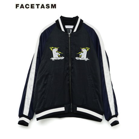 FACETASM(t@Zb^Y) 2024'AW COLLECTIONuSOUVENIR JACKETvG̏_炩ȃAZe[gngpX[xjAWPbgBtgEobÑIWihJfUCAA[̃[vpCsOfUCIBVGbg̓I[o[TCYVGbgBFACETASMȂł͂̐▭ȃJ[O͂̈ꒅBiԍKR-JK-M09[^:fct409jkm10]