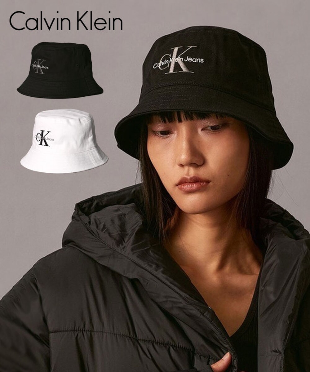 カルバンクライン   モノグラム バケットハット Calvin Klein】モノグラムロゴバケットハット [4D5021G