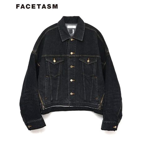 FACETASM(t@Zb^Y) 2024'AW COLLECTIONuZIPPER DENIM JACKETv肵ñfjngpAfjWPbgBFACETASM炵WbvfUCIBVGbǵAgLƂI[o[TCYVGbgBiԍKR-JK-M10[^:fct410jkm10]