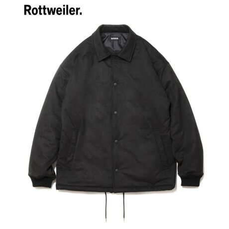 ROTTWEILER(bgC[) 2024'AW COLLECTIONuR9 F.SUEDE COACH JACKETv㎿ȃtFCNXEF[hgpR[`WPbgBȂɂ݂ĂAۉEhɂDꂽACeBVvȃfUCȂ̂ŁALX^COɂgꒅłBiԍRW24A0102[^:rtw411jk0102bk]