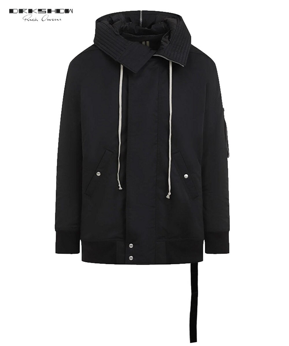 ジャケット・アウター DRKSHDW HOODED LONG BOMBER Black XS 中古・古着通販】DRKSHDW (ダークシャドウ) HOODED LONG BOMBER