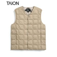 タイオン(TAION)の【TAION】ベーシック Vネックボタン インナーダウンベスト [TAION-001]
