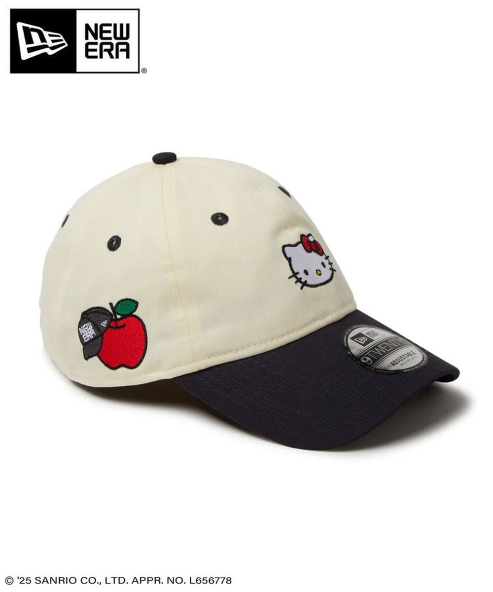 NEW ERA】9TWENTY ハローキティ クローム×ネイビーバイザー(ネイビー
