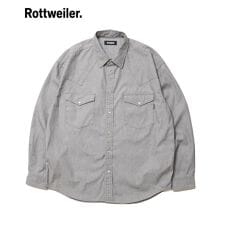 【ROTTWEILER】R9 GRAY DENIM SHIRT / グレー [RW25S0201]