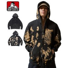 ベンデイビス(BEN DAVIS)の【BEN DAVIS】DEPARTMENT FADED ZIP HOODIE