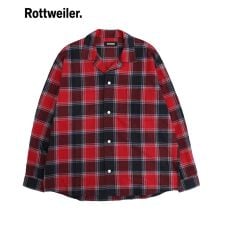 【ROTTWEILER】R9 NEL CHECK SHIRT / レッド [RW25S0205]