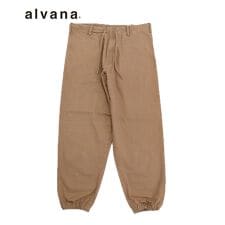 【alvana】NATURAL TWILL CHRIS PANTS / ブラウン