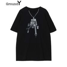 【Ground Y】COTTON JERSEY TROMPE-L'OEIL PASSCASE T