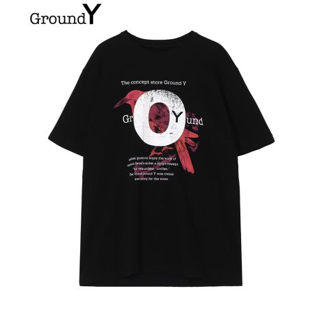 Ground Y / OEh C 2025'SS COLLECTIONuCOTTON JERSEY CROW T-SHIRTvuJXvpOtBbNOʂɃvg܂Bfނ͔G̗ǂRbgJbg\[BjpȒ悢TCYłPŃgbvXƂĂAWPbg̃Ci[ɂg܂Bf180cm psize:03iԍGP-T66-070[^:gdy505te66070bk]