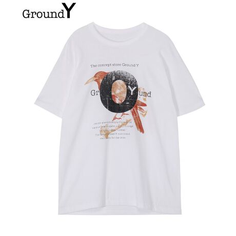 Ground Y / OEh C 2025'SS COLLECTIONuCOTTON JERSEY CROW T-SHIRTvuJXvpOtBbNOʂɃvg܂Bfނ͔G̗ǂRbgJbg\[BjpȒ悢TCYłPŃgbvXƂĂAWPbg̃Ci[ɂg܂Bf180cm psize:03iԍGP-T66-070[^:gdy505te66070wh]