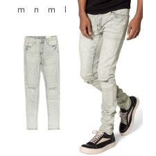 【mnml】X696 PAISLEY PATTERNED SKINNY DENIM [I]