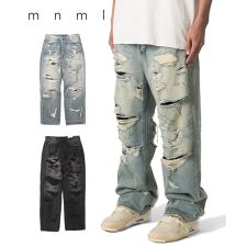 mnml】ULTRA BAGGY DISTRESSED DENIM [I] | スタイライズ(STYLISE 