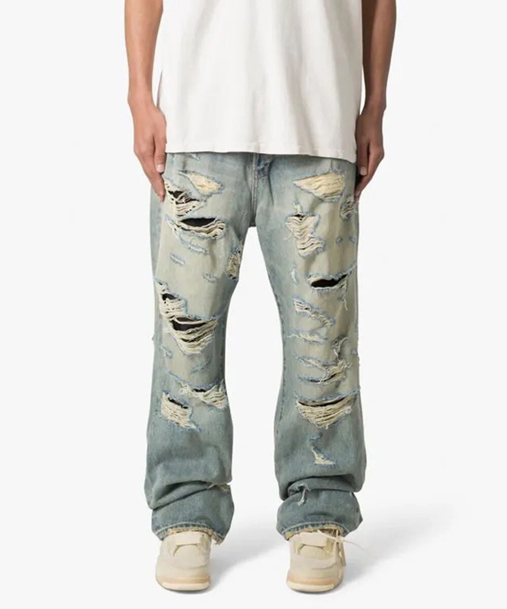 mnml】ULTRA BAGGY DISTRESSED DENIM [I] | スタイライズ(STYLISE