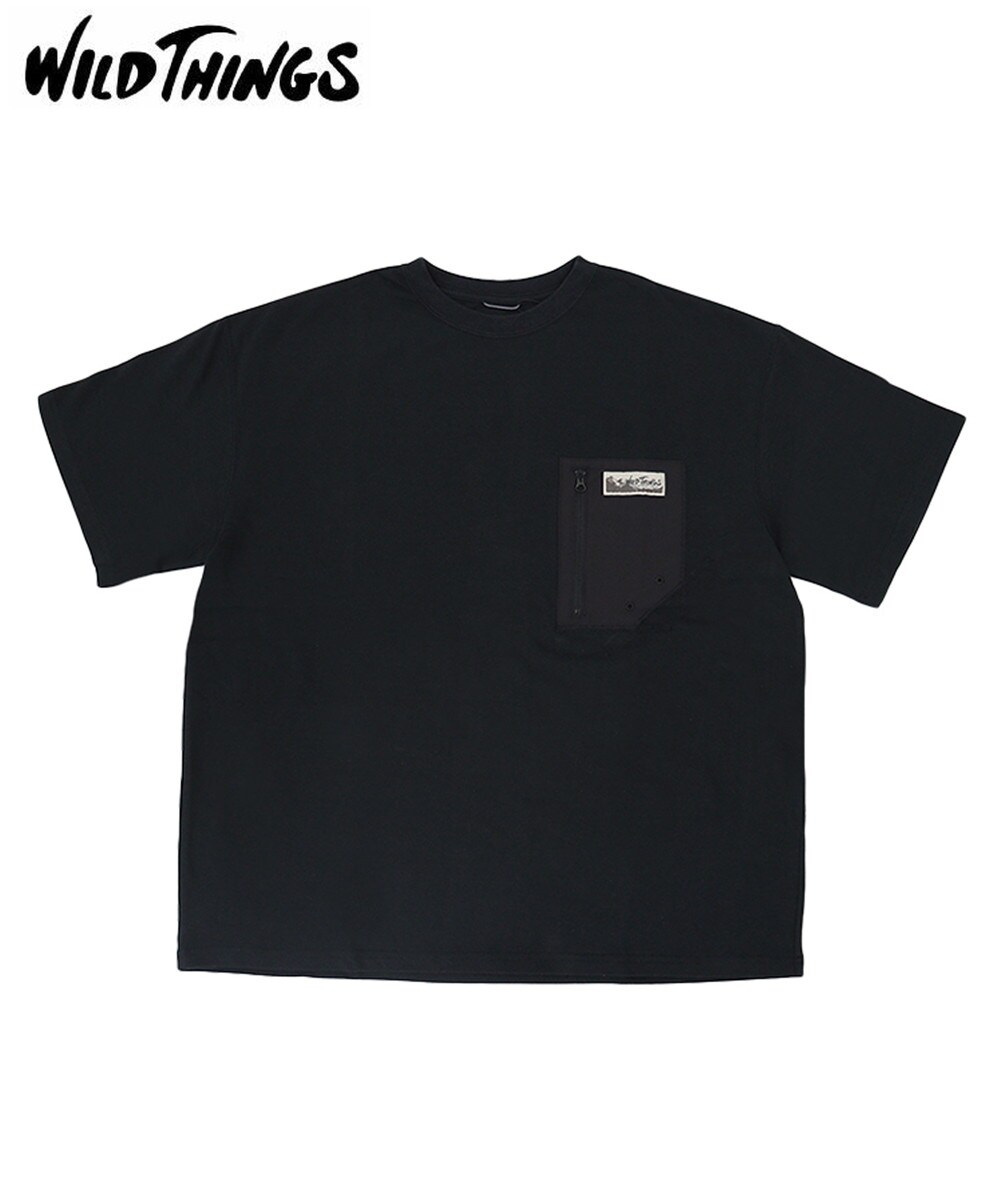 [�}���C]�yWILD THINGS�zCAMP POCKET TEE (�L�����v�|�P�b�g�e�B�[) / 3�J���[/�X�^�C���C�Y�iSTYLISE�j �u���b�N