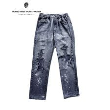 【TALKING ABOUT THE ABSTRACTION】DENIMPRINT ストレートパンツ