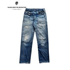 【TALKING ABOUT THE ABSTRACTION】DENIMPRINT ストレートパンツ