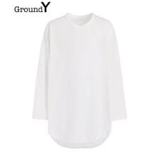 【Ground Y】COTTON JERSEY HEM ROUND JUMBO T-SHIRT