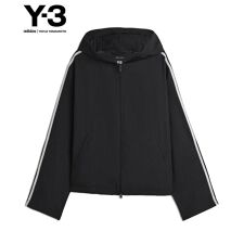 【Y-3】Y-3 HOODED TRACK TOP 3-STRIPES  [JW7354]