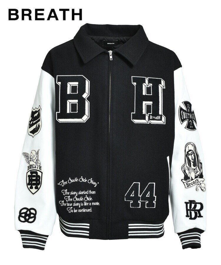 FAUX LEATHER BOMBER JACKET / ブラック [BR25AW-O0012] | スタイ