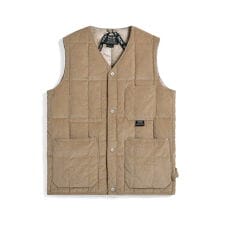 タイオン(TAION)の【TAION】ワーク Vネックボタン コーデュロイ×ダウンベスト 3カラー