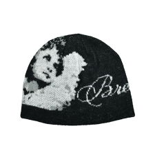 【BREATH】ANGEL SCRIPT LOGO MOHAIR BEANIE ブラック