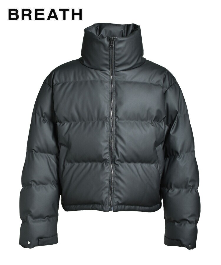 スタイライズ（STYLISE）/FAUX LEATHER MATTE DOWN JACKET / ブラック [BR25AW−O001 FAUX LEATHER MATTE DOWN JACKET / ブラック [BR25AW-O001 | スタイ