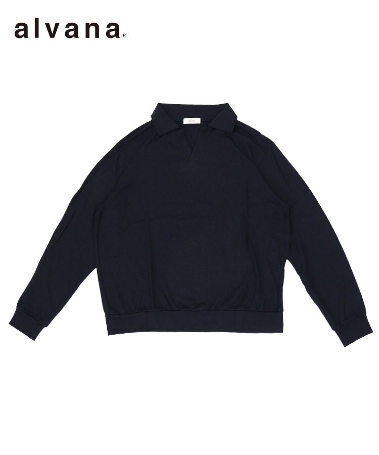 スタイライズ（STYLISE）/MERINO WOOL SKIPPER L/S SWEAT SHIRTS / ネイビー [ALV−0 MERINO WOOL SKIPPER L/S SWEAT SHIRTS / ネイビー [ALV-0 | スタイ