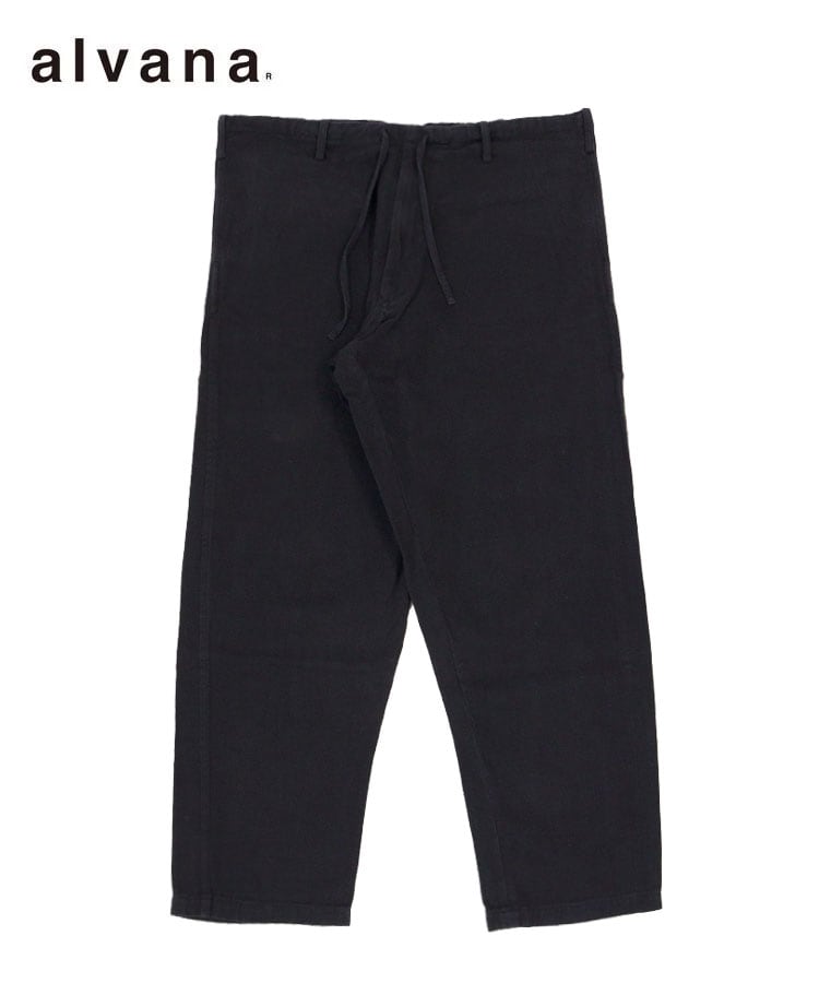 alvana】NATURAL TWILL CHRIS PANTS / インクブラック | スタイライズ