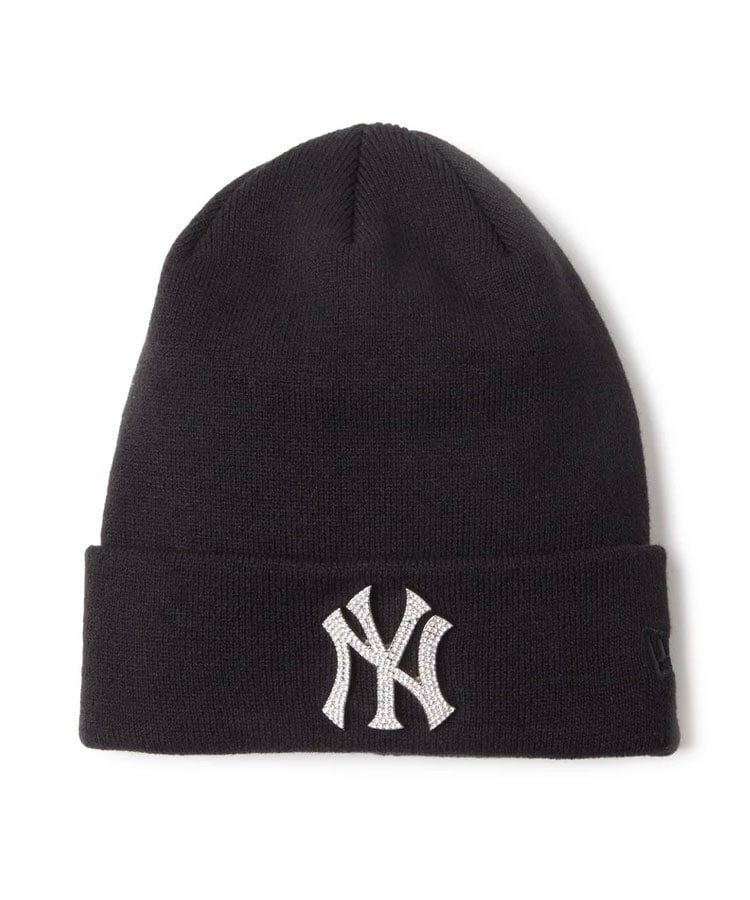 [�}���C]BC KNIT RHINESTONE BADGE NEYYAN BLK [SSL]/�j���[�G���iNEW ERA�j �u���b�N�iNY�j