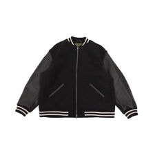 WOOL MOHAIR COWHIDE LEATHER JACKET / ブラック [ALV-001