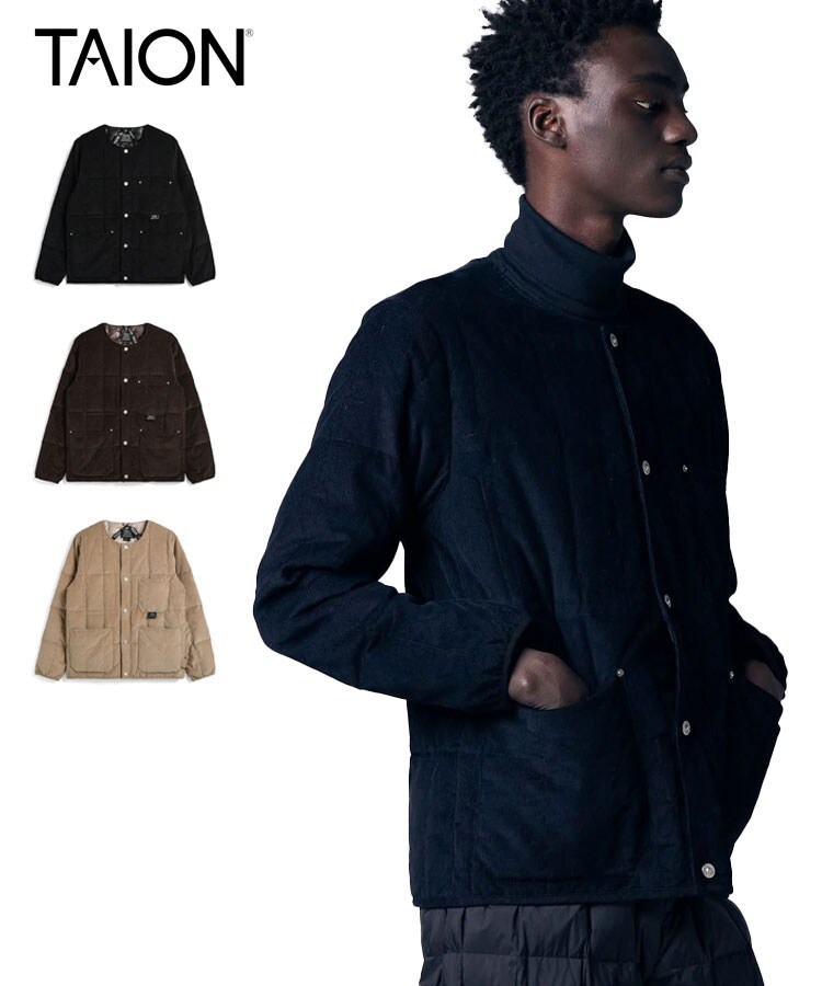 ジャパンスペシャル チャイナボタン ダウンジャケット / ブラック