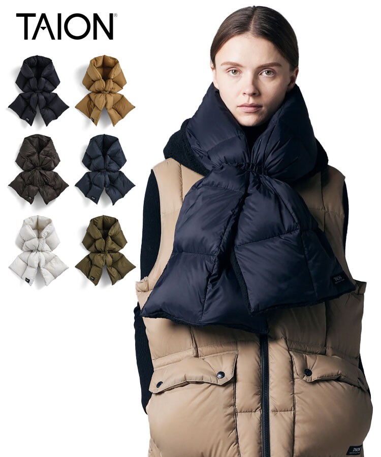 マウンテン ボリューム ダウンマフラー / 6カラー [TAION-R201VMT