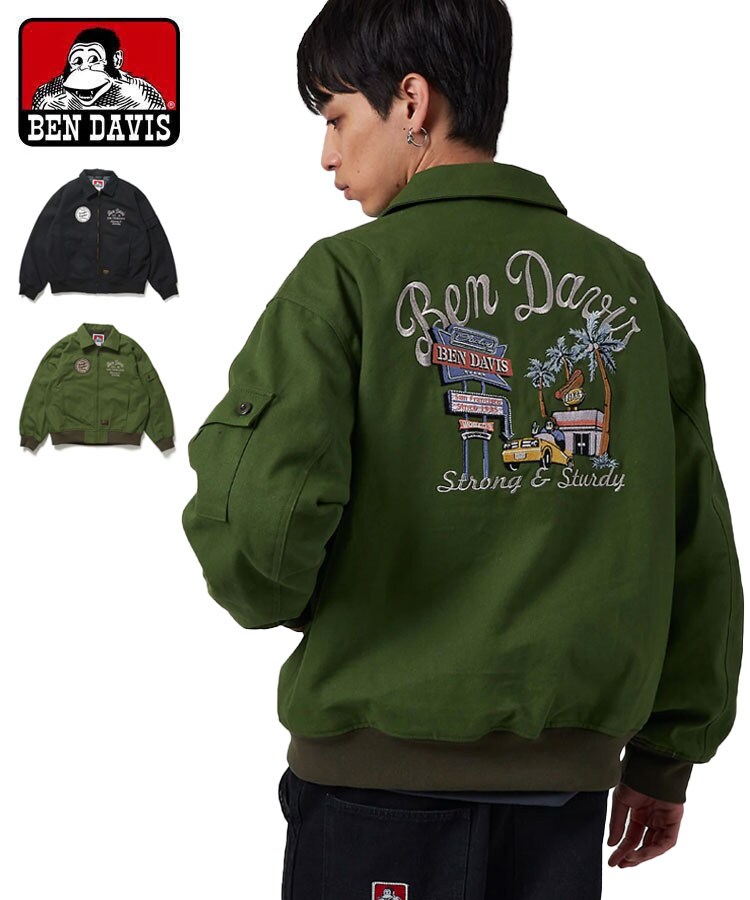 【NEW】ベンデイビス（BEN DAVIS）/COTTON DUCK SOUVENIR JACKET / 2カラー [25780003] COTTON DUCK SOUVENIR JACKET / 2カラー [25780003] | ベンデイビス