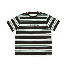 GUESS JEANS Regular Striped Embroidered Logo Tee /
