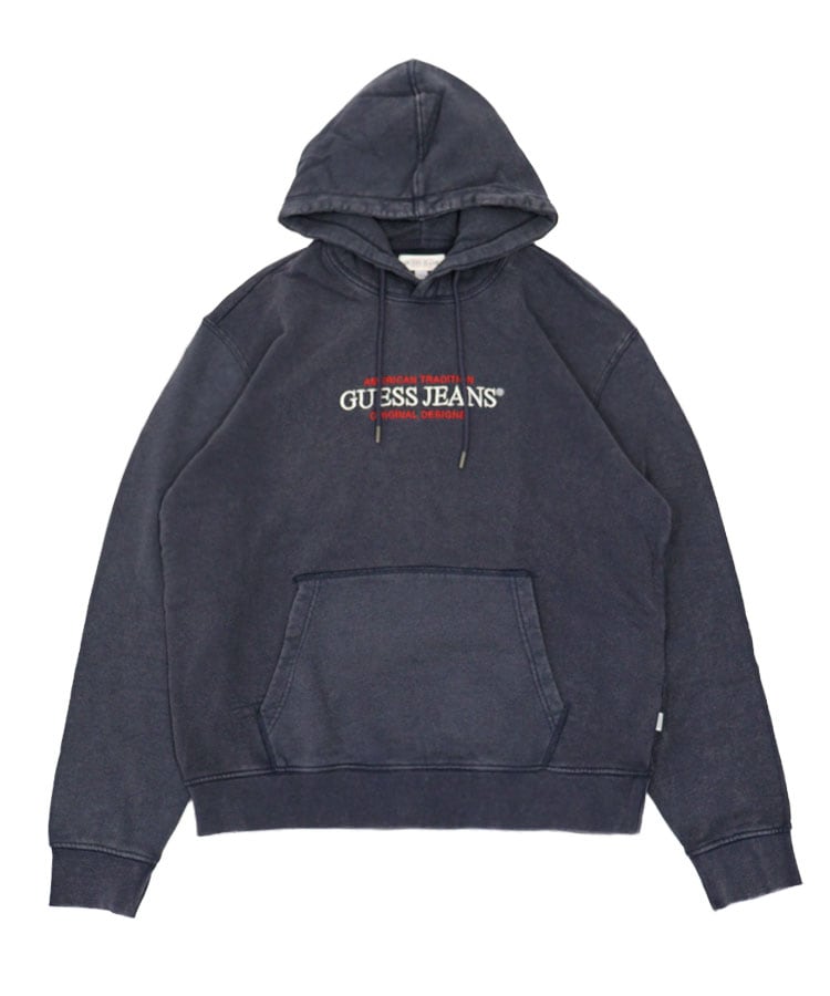 GUESS JEANS Regular America Trad Hoodie / ダークブルー [