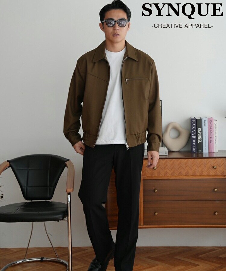 THE J 01 レザートリムコンビブルゾン | スタイライズ(STYLISE