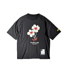 flower TEE / ブラック [MTTB-T-006]