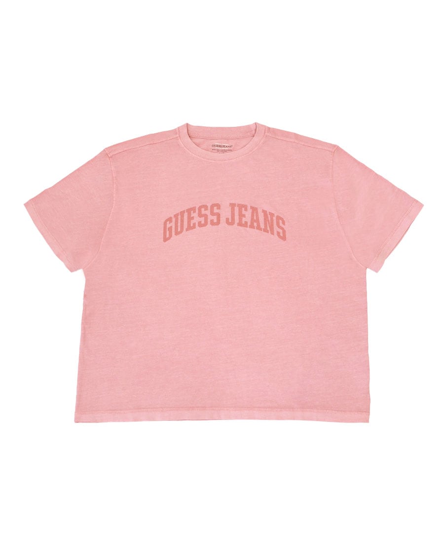 GUESS JEANS SS CN BOXY CROPPED TEE / ピンク [M6GIB6K8 | ゲス(GUESS