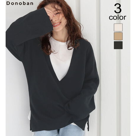 深vサイドスリットニット 終了品番 ドノバン Donoban Dz102kt ファッション通販 マルイウェブチャネル